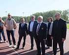 Президент Федерации Андрей Строкин посетил открытые тренировки спортивных сборных команд РФ по плаванию и легкой атлетике в преддверии чемпионатов мира