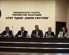Президент Федерации Андрей Строкин посетил открытые тренировки спортивных сборных команд РФ по плаванию и легкой атлетике в преддверии чемпионатов мира