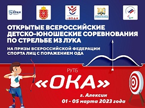 Открытые всероссийские детско-юношеских соревнования по стрельбе из лука среди лиц с поражением ОДА на призы Федерации